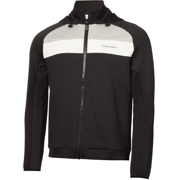 Calvin Klein Fracture Hooded Full Zip Jacket - Black