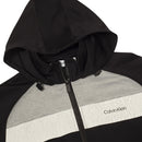 Calvin Klein Fracture Hooded Full Zip Jacket - Black