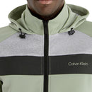 Calvin Klein Fracture Hooded Full Zip Jacket - Cameo Green