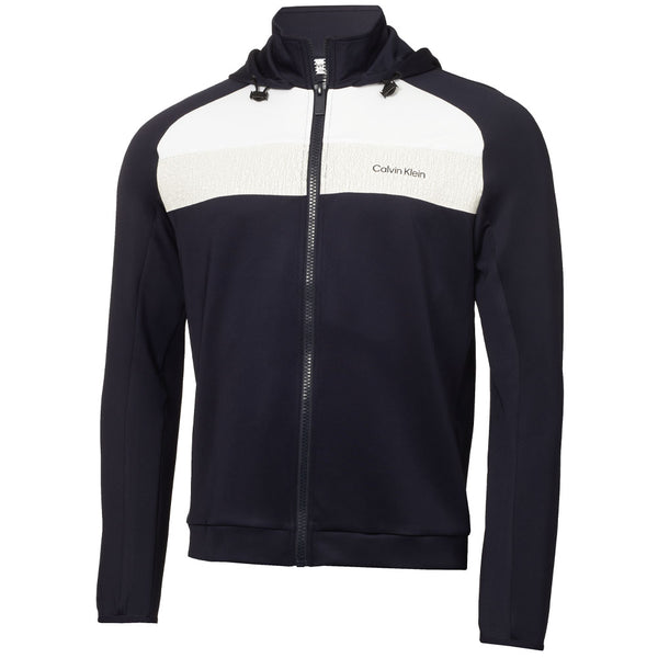 Calvin Klein Fracture Hooded Full Zip Jacket - Navy