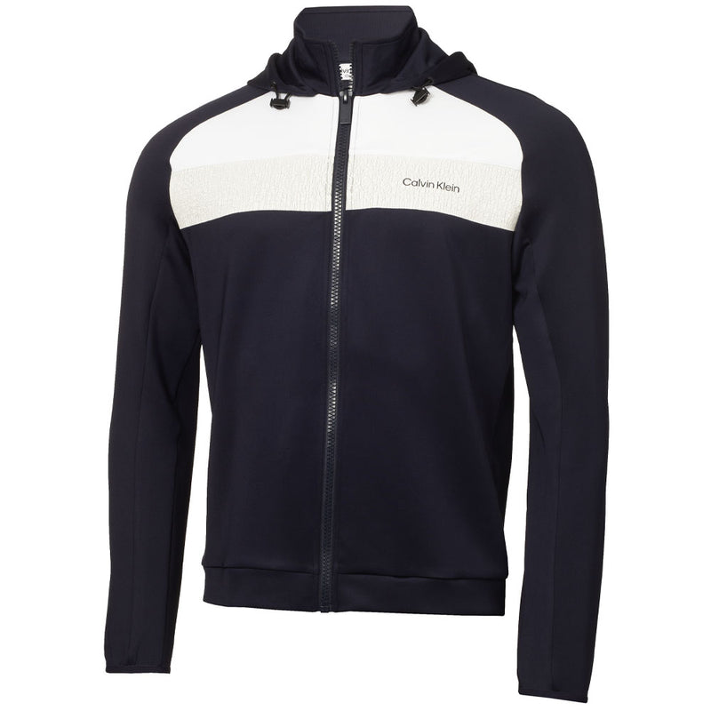 Calvin Klein Fracture Hooded Full Zip Jacket - Navy