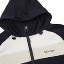 Calvin Klein Fracture Hooded Full Zip Jacket - Navy