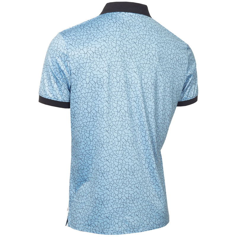 Calvin Klein Fracture Print Polo Shirt - Boy Blue