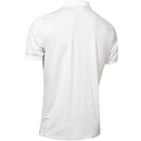 Calvin Klein Fracture Print Polo Shirt - White/Pale Silver