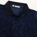 Calvin Klein Grunge Print Polo Shirt - Navy