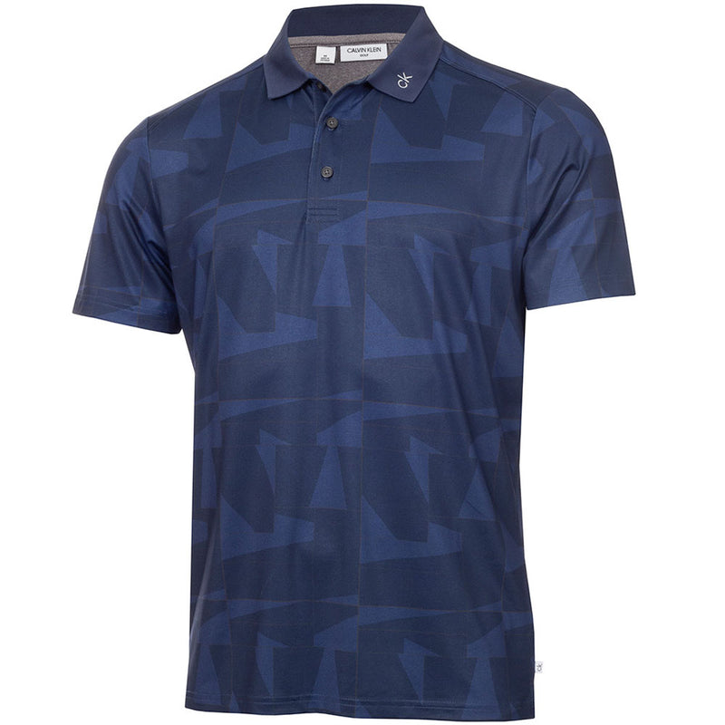 Calvin Klein Hexta Printed Polo Shirt - Ink/Navy