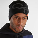 Calvin Klein Large Monogram Reversible Beanie - Black