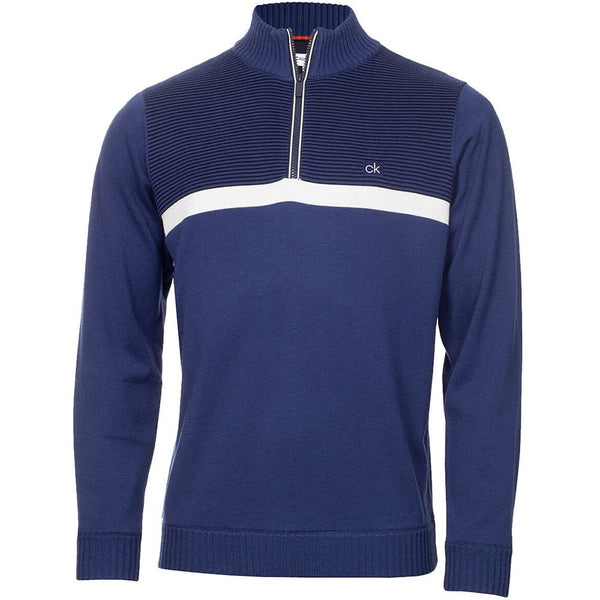 Calvin Klein Magnet 1/2 Zip Lined Sweater - Ink