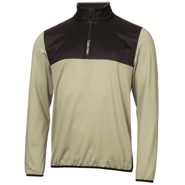 Calvin Klein Malden 1/4 Zip Pullover - Cameo Green