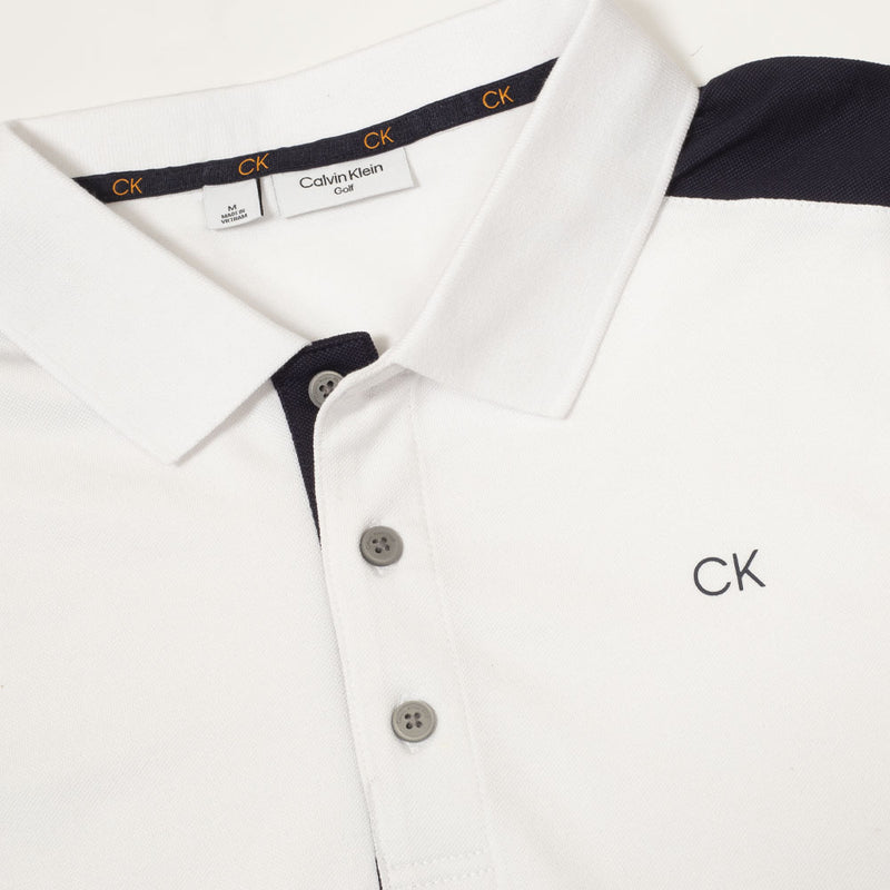 Calvin Klein Miles Polo Shirt - White/Navy