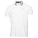 Calvin Klein Monterey Polo Shirt - White/Cardinal Red