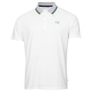 Calvin Klein Monterey Polo Shirt - White/Ocean Blue