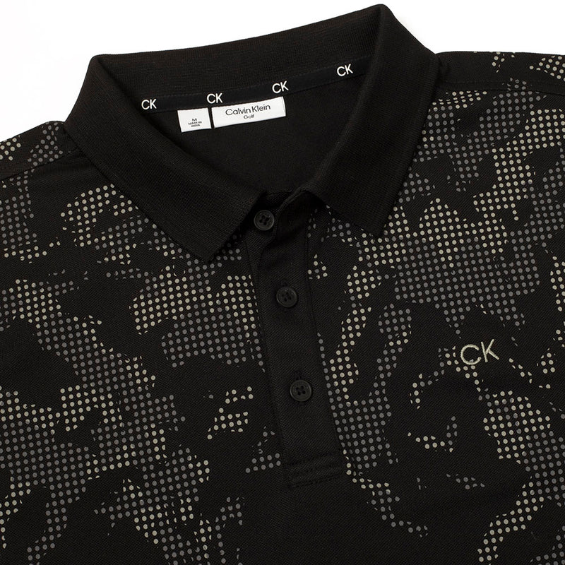 Calvin Klein Nashua Printed Polo Shirt - Black