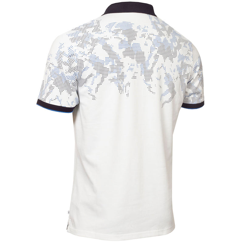 Calvin Klein Nashua Printed Polo Shirt - White/Navy
