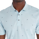Calvin Klein Monogram Pique Polo Shirt - Artic Ice/Urban