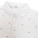 Calvin Klein Monogram Pique Polo Shirt - White/Black