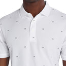 Calvin Klein Monogram Pique Polo Shirt - White/Black