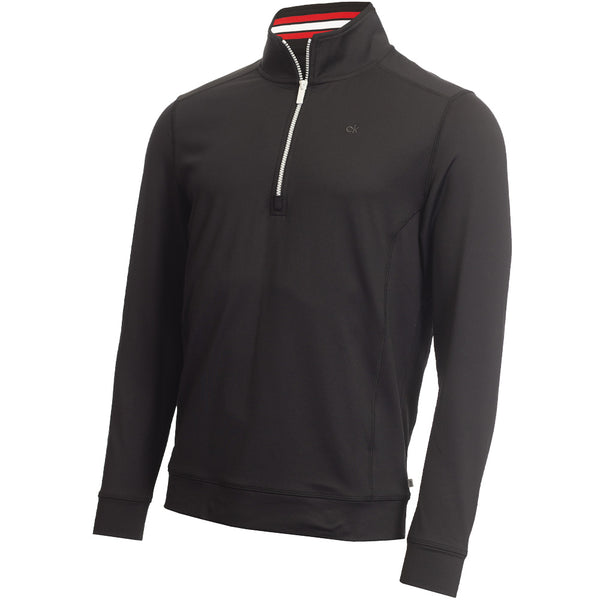 Calvin Klein Orbit 1/2 Zip Pullover - Black/Red