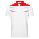 Calvin Klein Pacific Grove Polo Shirt - White/Cardinal Red