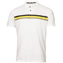 Calvin Klein Parker Polo Shirt - White/Acid Yellow