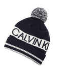 Calvin Klein Quadrant Pom Beanie - Navy/White
