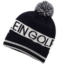 Calvin Klein Quadrant Pom Beanie - Navy/White