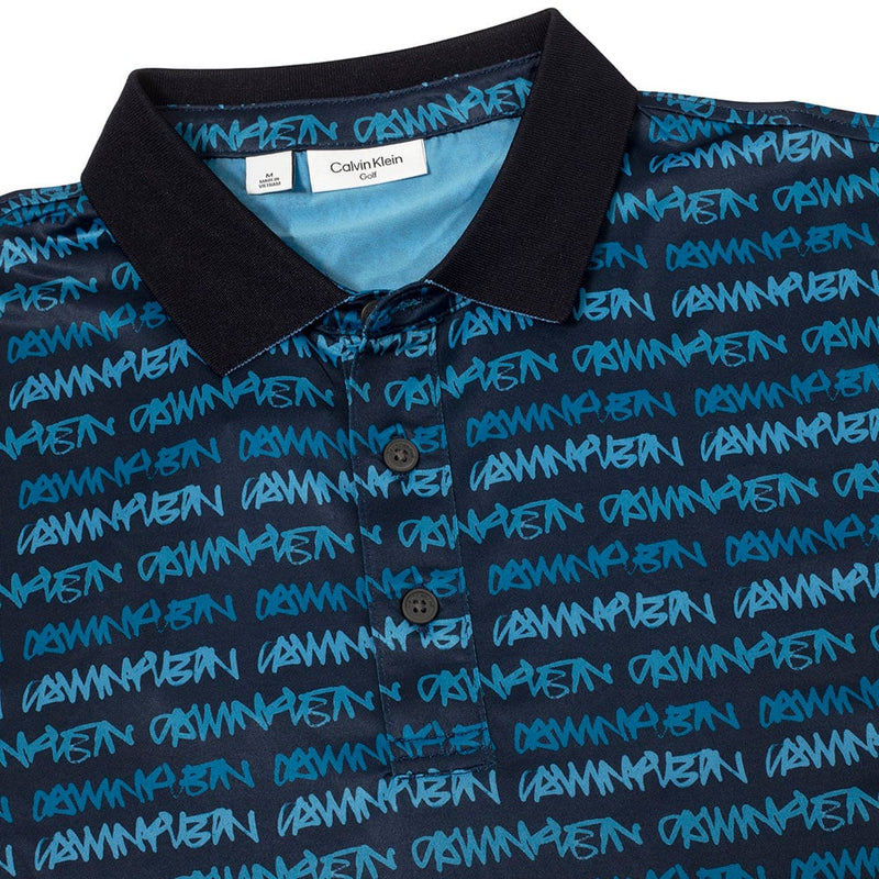 Calvin Klein Signature Polo Shirt - Navy/Boy Blue