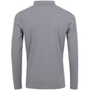 Calvin Klein Trinity Long Sleeve Polo Shirt - Grey Marl