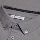 Calvin Klein Trinity Long Sleeve Polo Shirt - Grey Marl