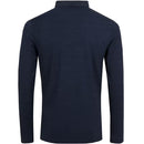 Calvin Klein Trinity Long Sleeve Polo Shirt - Navy Marl