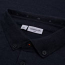 Calvin Klein Trinity Long Sleeve Polo Shirt - Navy Marl