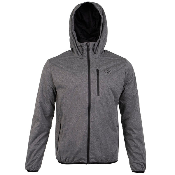 Calvin Klein Ultron Hooded Thermal Jacket - Grey Marl