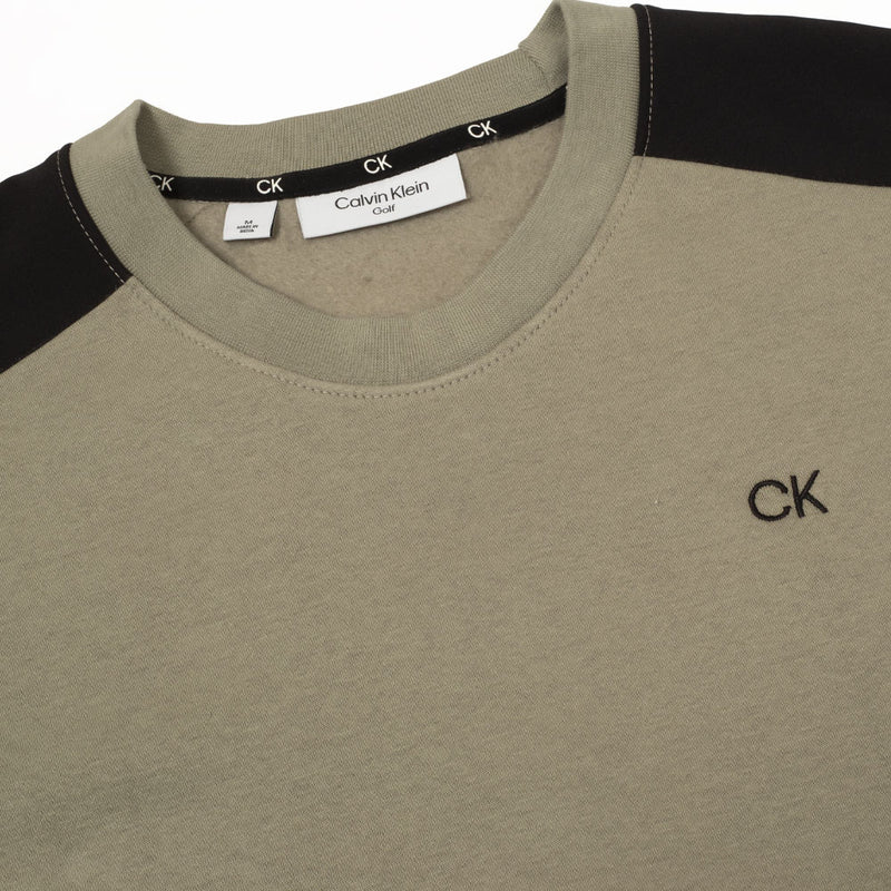 Calvin Klein Walker Crew Neck Sweater - Cameo Green
