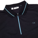 Calvin Klein Whitman Zipped Polo Shirt - Navy