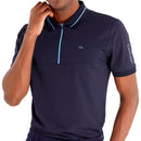 Calvin Klein Whitman Zipped Polo Shirt - Navy