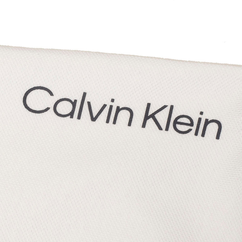 Calvin Klein Whitman Zipped Polo Shirt - White/Navy