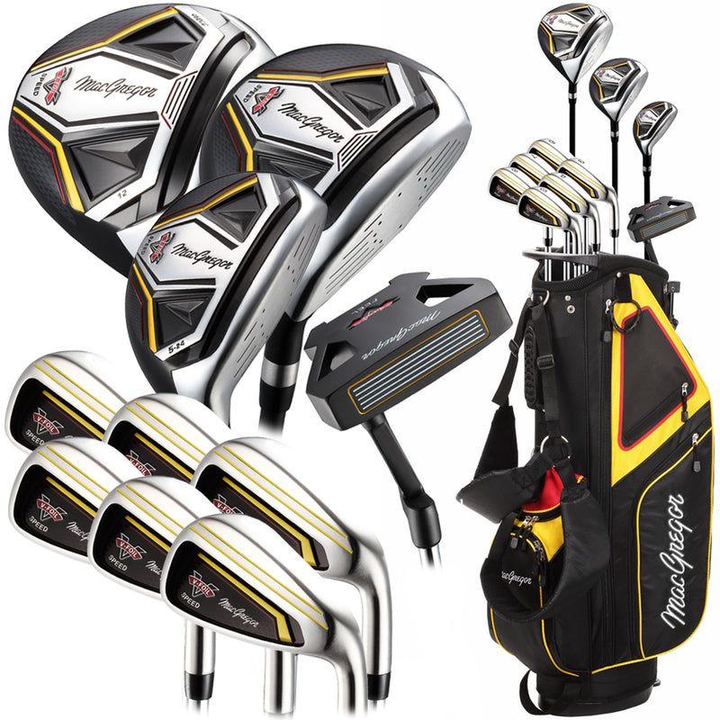 MacGregor V-Foil Speed 11-Piece Cart Bag Package Set - Steel