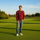 Callaway Legacy Crew Logo Sweater - Tibetan Red Heather