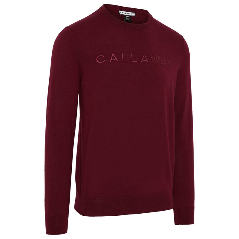 Callaway Legacy Crew Logo Sweater - Tibetan Red Heather