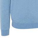 Callaway Windproof 1/4 Zip Blended Merino Odyssey Sweater - Dark Cerulean Heather