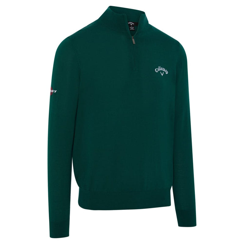 Callaway 1/4 Zip Blended Merino Odyssey Sweater - Dark Blue Coral