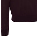 Callaway  1/4 Zip Blended Merino Odyssey Sweater - Dark Italian Plum