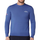Callaway Crew Neck Merino Mix Sweater - Light Magnetic Blue Heather