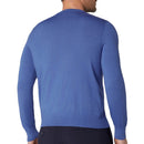 Callaway Crew Neck Merino Mix Sweater - Light Magnetic Blue Heather