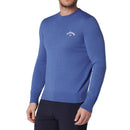 Callaway Crew Neck Merino Mix Sweater - Light Magnetic Blue Heather