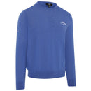 Callaway Crew Neck Merino Mix Sweater - Light Magnetic Blue Heather