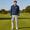 Callaway Legacy Block Mixed Media Full Zip Jacket - Medieval Blue