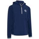 Callaway Legacy Collection Mixed Media Quarter-Zip Hoodie - Medieval Blue