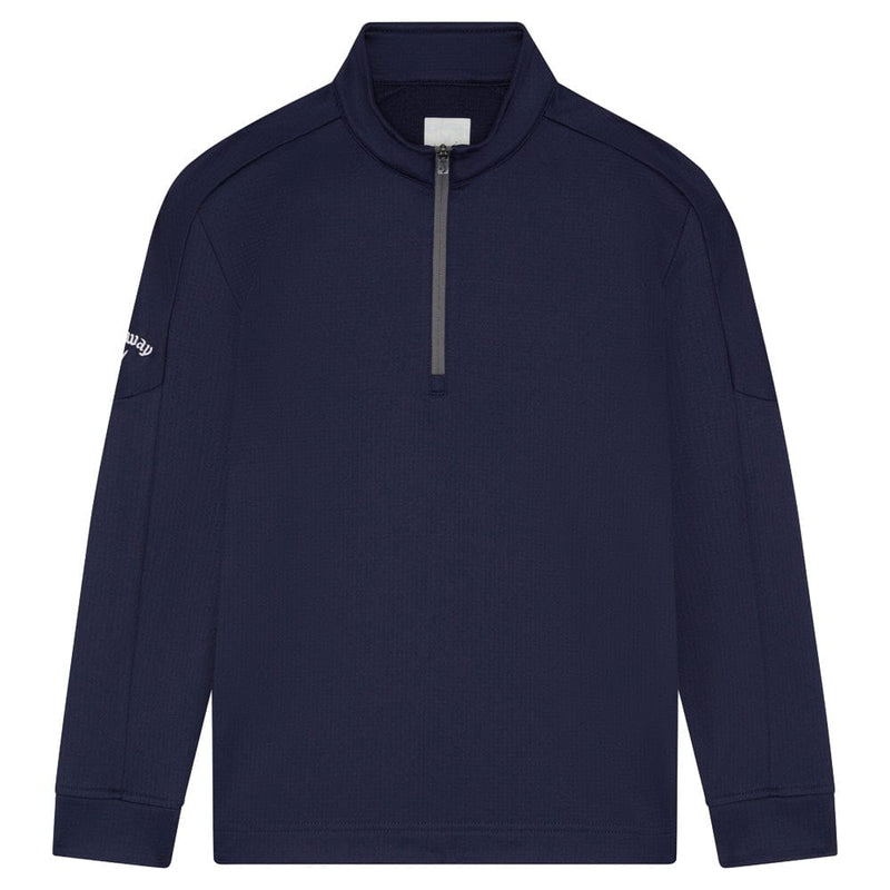 Callaway Youth Hex Fleece 1/4 Zip Pullover - Peacoat
