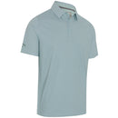 Callaway Textured Chev Printed Polo Shirt - Aquifer